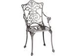 Gartensessel MERXX "Lugano", schwarz, B:50cm H:89cm T:55cm, Sessel, Gartensessel, Aluminium, graphit
