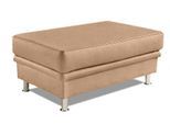 Hocker SIT & MORE "Mailand, B: 102 cm", braun (cafe), B:102cm H:45cm T:69cm, Luxus-Kunstleder;Kunstleder Softlux;NaturLEDER (echtes Rindleder)/Korpus passendes Kunstleder Softlux;Luxus-Microfaser Altara Nubuck (100% Polyester), Hocker, Hocker, individuell zu kombinieren