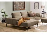 Ecksofa W.SCHILLIG "run, Designsofa mit tollem Sitzkomfort, bequem, L-Form", beige (stone z73), B:299cm H:88cm T:178cm, Longlife Xtra-Leder Z73: Naturwalkleder der Luxusklasse aus den erlesensten Rohhäuten. Hautstärke 1, 1 – 1, 3 mm;ROHLEDER Jacquard-Flachgewebe Q2 W60 (63% Polyester, 37% Polyacryl);ROHLEDER Chenille-Flachgewebe Q2 W77 (68% Polyacryl, 32% Polyester);Stoff S37 (100% Polyester), Sof