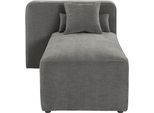 Ottomane HOME AFFAIRE "Sundstrup", grau, B:100cm H:76,5cm T:153cm, 100% Polyester, Sofas, Ottomane, Modulserie, individuelle Zusammenstellung