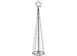 LED Baum BONETTI "Weihnachtsdeko", schwarz, H:180cm Ø:40cm, Leuchten, LED Baum, inkl. IP44 Netzadapter