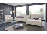 Ecksofa SIT & MORE "Gizeh L-Form", beige (elfenbein), B:289cm T:178cm, Sofas, Ecksofa, Fußhöhe 12 cm, inklusive Sitztiefenverstellung und Kopfteilverstellung