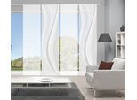 Schiebegardine VISION S "LAURINA 4er SET" Gr. 1, grau, B:60cm H:260cm, Polyester, Gardinen, Schiebegardine, Schiebevorhang Digidruck 4er Set LAURINA