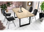 Esstisch SIT "Tops&Tables", schwarz (natur, schwarz, antikschwarz, hell gekälkt), B:160cm H:77cm T:85cm, Tische, Esstisch