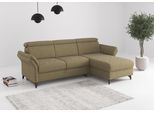 Ecksofa SIT & MORE "Glendale, L-Form", olive, B:253cm H:84cm T:166cm, 100% Polyester, Sofas, Ecksofa, inkl. Kopfteilverstellung, wahlweise mit Vorziehsitz und Bettkasten