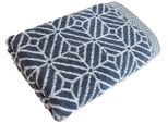 Handtuch Set FRAMSOHN FROTTIER "Design Jaquard Raute", grau (anthrazit, weiß), B:50cm L:100cm, Jacquard-Walkfrottier, Baumwolle, Handtücher, Handtuch Set, mehrfarbig gewebtem Saum, hergestellt in Österreich