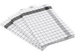 Geschirrtuch ROSS "Exclusiv", schwarz, B:50cm L:70cm, 50% Baumwolle, 50% Leinen, Geschirrtücher, Geschirrtuch, Karofond, 50% Baumwolle, 50% Leinen, 50x70 cm