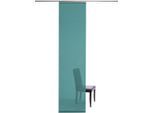 Schiebegardine HOMING "Manhattan" Gr. 1, blau (türkis), B:60cm H:245cm, Polyester, Gardinen, Schiebegardine, modern, Wohnzimmer, Schlafzimmer