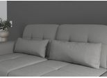 Sofakissen SIT & MORE "Baviene", silber, B:65cm H:25cm T:11cm, Polsterauflagen, Sofakissen, Set, bestehend aus 2 Nierenkissen