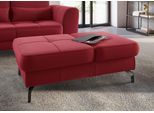 Hocker SIT & MORE "Bendigo", rot, B:114cm H:42cm T:71cm, Hocker, Hocker, mit Klappfunktion, Bodenfreiheit 12 cm, wahlweise in 2 Fußfarben