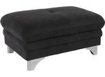 Hocker COTTA "Enterprise", schwarz, B:98cm H:44cm T:67cm, Struktur (100% Polyester );Chenille (90% Polyester; 10% Polyamid ), Hocker, Hocker