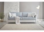 3-Sitzer HOME AFFAIRE "CALIFORNIA", beige (hellbeige), B:240cm H:88cm T:96cm, 100% PES, Sofas, 3-Sitzer, maritimer Landhausstil, in 3Breiten, mit Holzfüßen Weiß lackiert