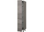 Apothekerschrank KOCHSTATION "KS-Trea SVAV30-195", grau (eichefarben grau), B:30cm H:195cm T:56cm, Schränke, Apothekerschrank, inklusive 5 verstellbarer Drahtkörbe, Höhe 195 cm, Breite 30 cm