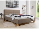 Polsterbett MAINTAL "Derryville", braun (hellbraun), B:193cm H:107cm L:214cm, Betten, Polsterbett, Bettseiten zerlegt, ohne Bettkasten