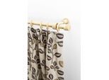 Gardinenstange GARESA "Sandri Vollrund, Endknop Sandra", beige (natur), L:420cm, Holzwerkstoff, Gardinenstangen, Gardinenstange, Vorhanggarnitur aus Holz, verlängerbar, mit Ringe