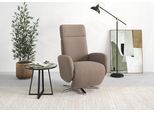 TV-Sessel SIT & MORE "Grenoble, inkl. Kopfteilverstellung", grau (taupe), B:71cm H:110cm T:82cm, Sessel, TV-Sessel, wahlweise mit 2 Motoren, Akku & Aufstehhilfe