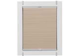 Wabenplissee SUNLINES "One Size Style Honeycomb VD", beige (beige, grau, grau), B:45cm H:190cm, Obermaterial: 85% Polyester, 15% sonstige Fasern, Plissees, Wabenplissee, Zubehörfarbe grau, zum Klemmen