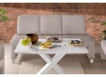Polsterbank EXXPO - SOFA FASHION "Intenso, Sitzbank, Breite 162 cm, wahlweise in Leder oder Textil", beige, B:162cm H:91cm T:67cm, NaturLeder;Strukturstoff (Zusammensetzung: Polyester 100%);Luxus-Microfaser (Zusammensetzung: Aufgeflockte 100% Polyester Schicht mit Prägung);Cord (Zusammensetzung: Polyester 100%), Sitzbänke, Polsterbank, hohe Bodenfreiheit, frei im Raum stellbar, hoher Sitzkomfort