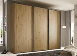 Schwebetürenschrank STAUD "Sinfonie Plus, edles Design in hochwertiger Qualität, Made in Germany", braun (artisan eiche), B:249cm H:240cm T:68cm, Holzwerkstoff, Schränke, Schwebetürenschrank, Mit vier verschiedenen Ausstattungsvarianten