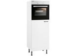 Backofen/Kühlumbauschrank OPTIFIT "Elga", weiß (weiß, weiß), B:60cm H:176,6cm T:58,4cm, Holzwerkstoff, Schränke, Backofen/Kühlumbauschrank, mit Soft-Close-Funktion, höhenverstellbaren Füßen, Breite 60 cm