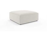 Polsterhocker OTTO HOME "HAILY Sitzhocker XL passend zur Serie, Maße B/T/H: 100/100/42 cm", beige (creme), B:100cm H:42cm T:100cm, 100% Polyester, Hocker, Polsterhocker, als Modul oder separat verwendbar, für individuelle Zusammenstellung