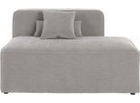 Recamiere HOME AFFAIRE "Sundstrup", grau (hellgrau), B:140cm H:76,5cm T:93cm, 100% Polyester, Sofas, Recamiere, Modulserie, individuelle Zusammenstellung
