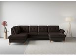 Wohnlandschaft SIT & MORE "Göteborg", braun (mocca), B:327cm H:90cm T:226cm, Sofas, Wohnlandschaft, inkl. Sitztiefenverstellung, wahlweise mit Bettfunktion & Bettkasten