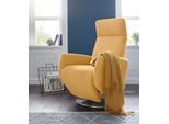 TV-Sessel SIT & MORE "Kobra", gelb (senf), B:71cm H:110cm T:82cm, Luxus-Microfaser (90% Polyester, 10% Polyamid);Flachgewebe (100% Polyester);Struktur (100% Polyester), Sessel, TV-Sessel