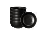 Schale SELTMANN WEIDEN "Müslischalen Liberty Velvet Black ø 15 cm 6er Set schwarz", schwarz, L:15cm, Schüsseln, Schale