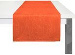 Tischläufer WIRTH "Lahnstein" Gr. 1, orange (terrakotta), B:40cm L:150cm, Polyester, Tischdecken, Tischläufer