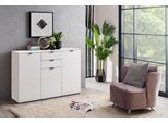 Sideboard INOSIGN "Duero", weiß, B:135cm H:95cm T:40cm, Holzwerkstoff, Sideboards, Sideboard, Kommode mit 2 Schubkästen, Breite 135 cm
