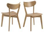 Esszimmerstuhl ACTONA GROUP "Roxby", beige (natur, natur), B:45cm H:79,5cm T:55cm, Stühle, Esszimmerstuhl, Roxby Esszimmer- Küchenstuhl, 2er Set