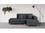 Ecksofa OTTO HOME "Suyala", grau (anthrazit), B:258cm H:85cm T:168cm, 100% Polyester, Sofas, Ecksofa, L-Form mit Hocker