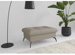 Polsterhocker SIT & MORE "Amica", beige (taupe), B:102cm H:47cm T:69cm, 95% Polyester, 5% Polyamid, Hocker, Polsterhocker, mit Stauraum