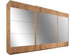 Schwebetürenschrank RAUCH "Kleiderschrank Schrank Garderobe Wäscheschrank Ankleide MALIBU", braun (eiche artisan), B:361cm H:210cm T:62cm, Holzwerkstoff, Schränke, Schwebetürenschrank, mit großflächigen Türen, großzügiger Stauraum MADE IN GERMANY