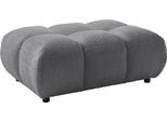 Polsterhocker HOME AFFAIRE "Cozy Bubble, mit eleganter Steppung, weich gepolstert, 108x73 cm", grau, B:108cm H:41cm T:73cm, 100% Polyester, Hocker, Polsterhocker, passend zum Sofa und dem drehbaren Sessel der Graceland-Serie