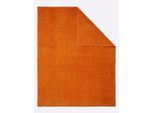 Wohndecke BIEDERLACK Gr. 1, orange (terrakotta), B:150cm L:200cm, 70% Baumwolle, 30% Polyacryl, Wohndecken, Wohndecke