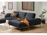 Ecksofa W.SCHILLIG "run, Designsofa mit tollem Sitzkomfort, bequem, L-Form", schwarz (nachtschwarz z73), B:319cm H:88cm T:178cm, Longlife Xtra-Leder Z73: Naturwalkleder der Luxusklasse aus den erlesensten Rohhäuten. Hautstärke 1, 1 – 1, 3 mm;ROHLEDER Jacquard-Flachgewebe Q2 W60 (63% Polyester, 37% Polyacryl);ROHLEDER Chenille-Flachgewebe Q2 W77 (68% Polyacryl, 32% Polyester);Stoff S37 (100% Polyes