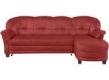 Ecksofa HOME AFFAIRE "Camelita, Landhaus Sofa, 2 Varianten: Recamiere- oder Ottomane, L-Form", rot (bordeaux), B:231cm H:86cm T:81cm, MELROSE/Struktur (100% Polyester);Microfaser PRIMABELLE (100% Polyester);MELROSE (100% Polyester), Sofas, Ecksofa, wahlweise mit Bettfunktion