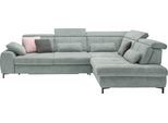 Ecksofa, famosa ocean, SET ONE BY MUSTERRING, Sofas, B/H/T: 317cm x 86cm x 220cm, Flachgewebe, Armlehne links, Sitztiefenverstellung,Kopfteilverstellung,Ohne Bettfunktion,Ohne Schubkasten, 100% Polyester, Ecksofa, Kaltschaumpolsterung, Flachgewebe, whlw. mit Funktionen, Sitzhöhe 49, B:317cm H:86cm T:220cm