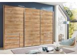 Schwebetürenschrank WIMEX "Level by fresh to go", braun (plankeneichefarben), B:300cm H:216cm T:65cm, Schränke, Schwebetürenschrank