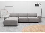 Ecksofa HOME AFFAIRE "Glimminge auch in Breitcord, Feincord, Bouclé + Easy care-Bezug", grau (hellgrau), B:294cm H:71cm, 12% Polyaxryl, 88% Polyester, Sofas, Ecksofa, L-Form, Breite 294, Zierkissen