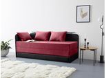 Polsterliege MAINTAL "Diana", rot (rot, schwarz), B:84cm, Komplettbetten, Polsterliege, mit Stauraum