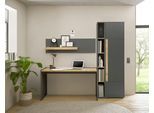 Büromöbel-Set HOME AFFAIRE "CiTY/GiRON", grau (anthrazit), B:213cm H:200cm T:63cm, Arbeitsmöbel-Sets, Büromöbel-Set