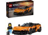 Konstruktionsspielsteine LEGO "McLaren W1 (77257), LEGO Speed Champions", orange, Spielbausteine, Kinder, Kunststoff, Konstruktionsspielsteine, Made in Europe