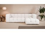 Ecksofa "TALISHA L-Form Designersofa, moderne Steppung, B/T/H: 276/178/75 cm", beige (creme), B:276cm H:75cm T:178cm, 100% Polyester, LEGER HOME BY LENA GERCKE, Sofas, Ecksofa, aufwendig gepolstert, hoher Sitzkomfort