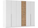 Drehtürenschrank RAUCH "Kleiderschrank Schrank Garderobe Wäscheschrank Schlafzimmer BELLEZZA", weiß (weiß, eiche artisan), B:271cm H:210cm T:54cm, Holzwerkstoff, Schränke, Drehtürenschrank, inkl. Schubkasteneinsatz, Wäscheeinteilung und weiterem Zubehör