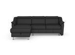 Ecksofa SIT & MORE "Freetown L-Form", schwarz, B:257cm H:84cm T:166cm, Sofas, Ecksofa, inklusive Kopfteilverstellung und komfortablem Federkern