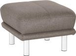 Hocker TRENDMANUFAKTUR "Cecilia II, modern und elegant, B/T 66/66cm", braun (tan), B:66cm H:44cm T:66cm, Struktur fein (100% Polyester);Microfaser Vintage (100% Polyester);Struktur (100% Polyester), Hocker, Hocker