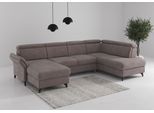 Wohnlandschaft SIT & MORE "Glendale, U-Form", taupe, B:321cm H:84cm T:193cm, 90% Polyester, 10% Polyamid, Sofas, Wohnlandschaft, inkl. Kopfteilverstellung,wahlweise mit Vorziehsitz und Bettkasten